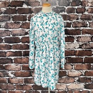 Balamoda The Drop Dress Pink Green Floral NWT Size XL